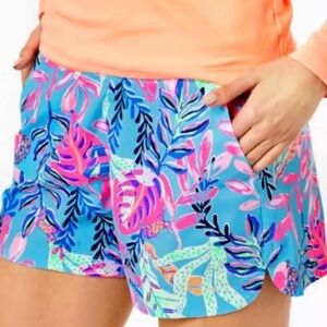 Lilly Pulitzer‎ Women’s Ocean View Pull On Short Porto Blue Size Small NWT/NEW